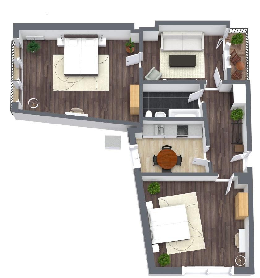 80Qm Luxurioese Designerwohnung Im Herzen Bochums ภายนอก รูปภาพ